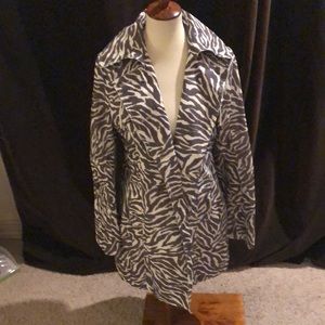 Guess animal print rain jacket